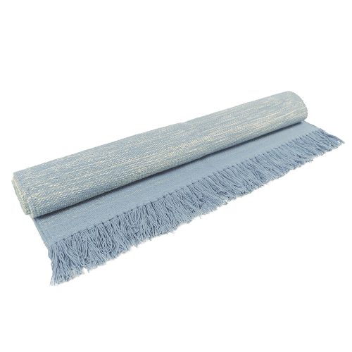 Grand tapis rectangle bicolore bleu kit tapis coton tendance déco chambre d'enfants et bébé magasin de déco st pierre 97410 la réunion 974