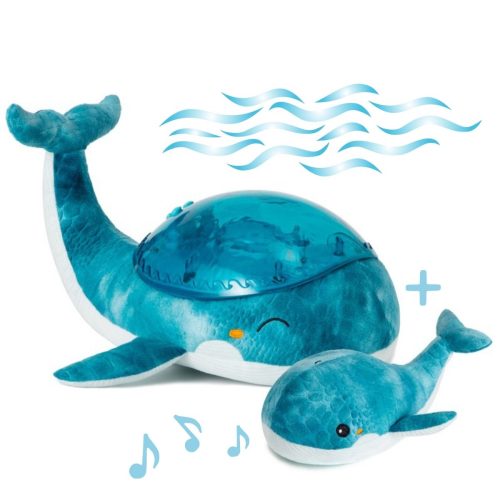 Veilleuse peluche avec sons TRANQUIL WHALE AQUA cloud b projection mer aquatique idée cadeau naissance magasin de mobiliers et décos chambre d'enfant à st pierre 97410 livraison 974 la réunion