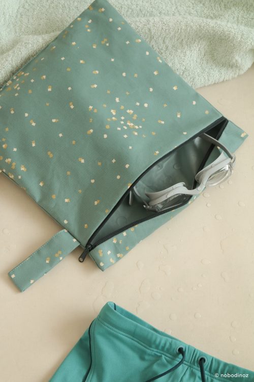 Pochette imperméable Pochette waterproof en Coton Bio GET READY nobodinoz boutique pour enfant saint pierre de la reunion 974 livraison sur toute ile rentrée des classes