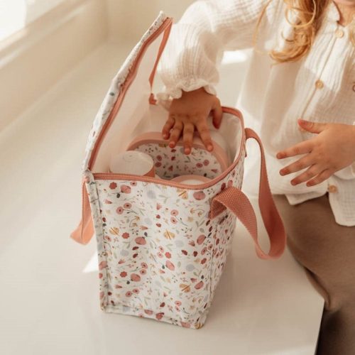 Sac à goûter isotherme FLOWERS & BUTTERFLIES boite à déjeuner bento pour enfant revendeur LITTLE DUTCH boutique pour enfant saint pierre ILE DE LA REUNION rentrée des classes écoles livraison 974