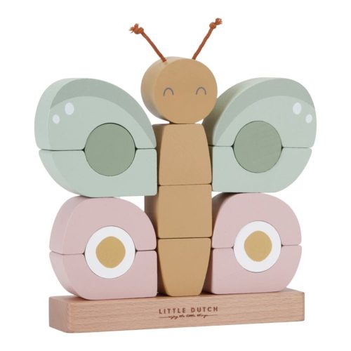 Empilable papillon en bois revendeur LITTLE DUTCH magasin de jouets en bois st pierre 97410 livraison la Réunion 974