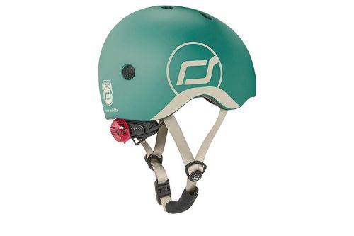 Casque enfant VERT FOREST SCOOT AND RIDE pour trottinette porteur et draisienne magasin de jouet à st pierre 97410 livraison la Reunion 974