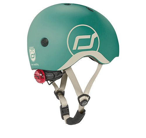 Casque enfant VERT FOREST SCOOT AND RIDE pour trottinette porteur et draisienne magasin de jouet à st pierre 97410 livraison la Reunion 974