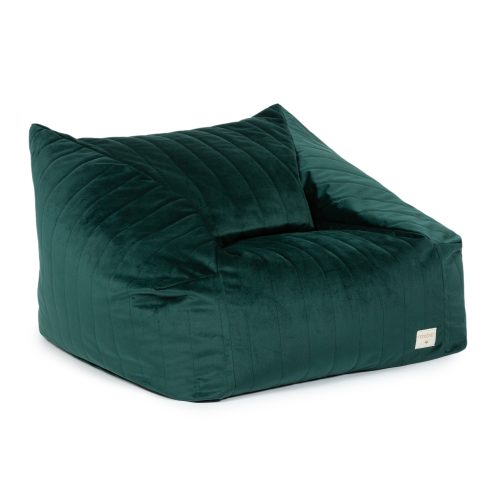 Fauteuil pouf CHELSEA VELVET JUNGLE GREEN Revendeur officiel nobodinoz saint pierre boutique ILE DE LA REUNION livraison 974