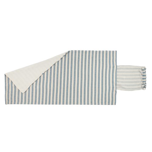 Serviette 2 en 1 PORTOFINO BLUE STRIPES revendeur officiel nobodinoz saint pierre boutique ILE DE LA REUNION livraison 974