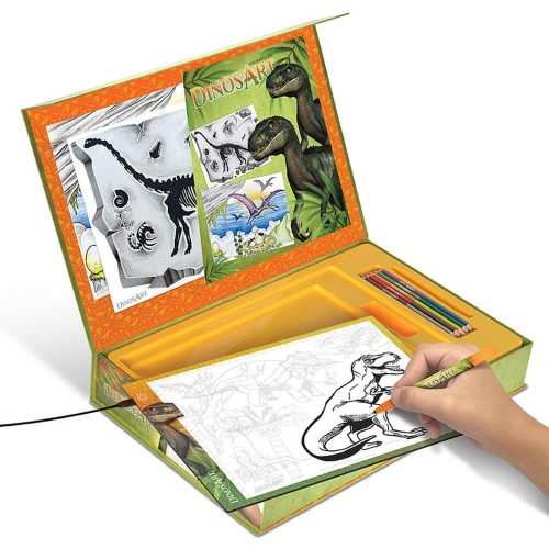 Tablette lumineuse LED DINOS ART loisirs créatifs dessin magasin de jouets à st pierre 97410 livraison la réunion 974