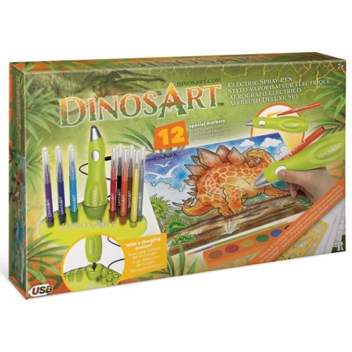 Stylo vaporisateur électrique à dessins DINOS ART loisirs créatifs dessin magasin de jouets à st pierre 97410 livraison la réunion 974