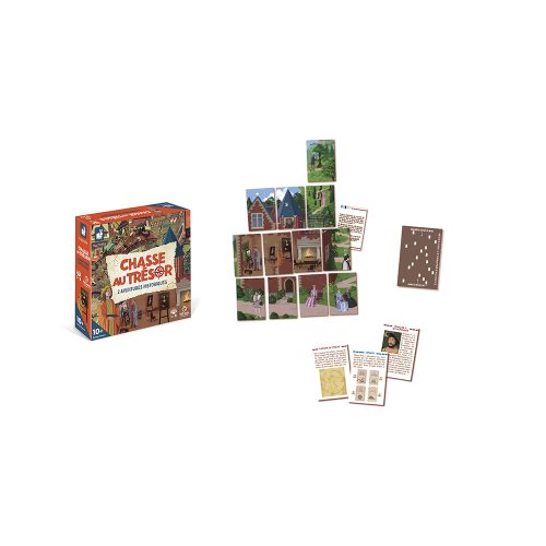 Jeu mini Chasse au trésor HISTOIRE JEU COOPÉRATIF Jeu de société revendeur officiel JANOD magasin de jouet en bois à st pierre 97410 livraison LA REUNION 974