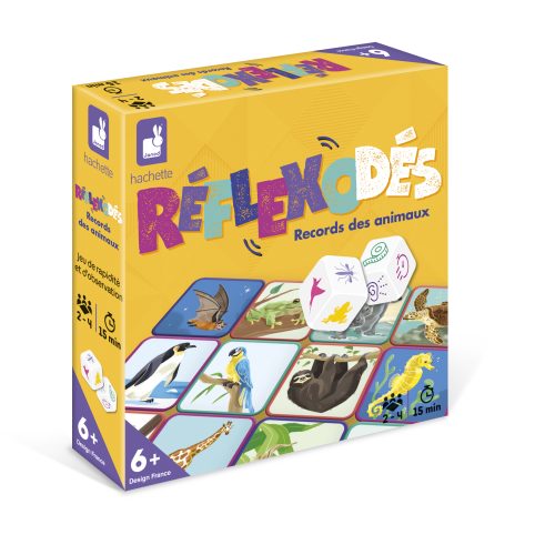 Réflexo Dés ANIMAUX jeu de société revendeur officiel JANOD magasin de jouet en bois à st pierre 97410 livraison LA REUNION 974