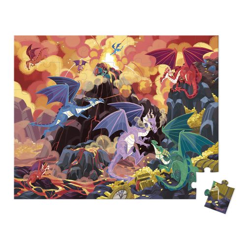 Puzzle 54 pièces TERRE DES DRAGONS revendeur JANOD jeu et jouet éducatif saint pierre reunion magasin de jouet pour enfant ile de la reunion 974