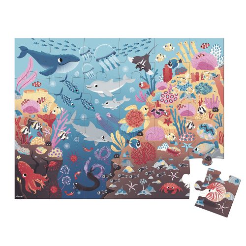 Puzzle Magique 24 pièces L'OCEAN revendeur JANOD jeu et jouet éducatif saint pierre reunion magasin de jouet pour enfant ile de la reunion 974