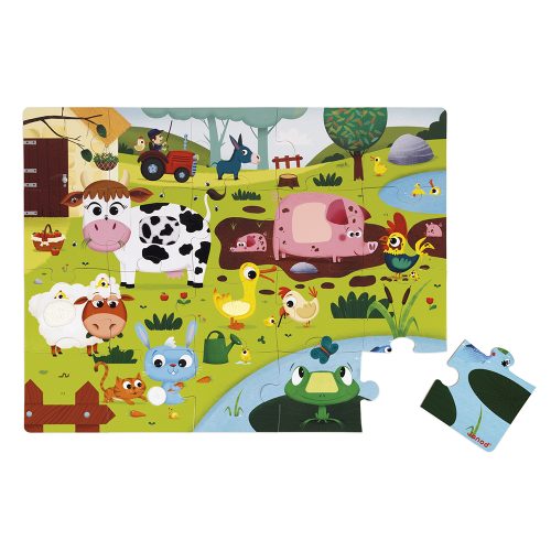 Puzzle tactile 20 pièces revendeur JANOD jeu de société pour enfant et petits saint pierre reunion magasin de jouet pour enfant ile de la reunion 974