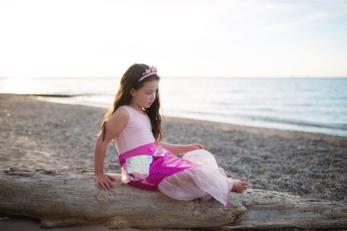 Jupe et serre-tête SIRÉNE ROSE ou BLEU Déguisement enfant lavable en machine boutique jouets déguisement pour enfant saint pierre ILE DE LA REUNION livraison sur tout l'ile 974 fille