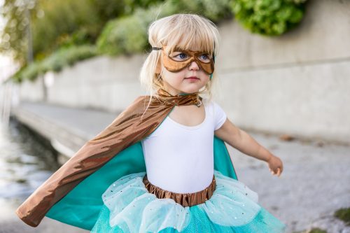 Set complet de super-héroïne BLEU/CUIVRE Déguisement enfant lavable en machine boutique jouets déguisement pour enfant saint pierre ILE DE LA REUNION livraison sur tout l'ile 974 fille