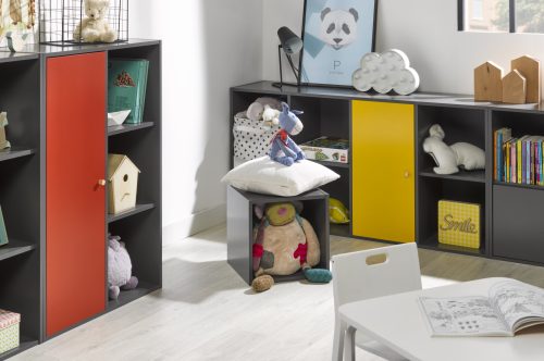 Casier de rangement modulable SNOW avec porte incluse mobilier enfant déco chambre d'enfants à st pierre 97410 livraison La Réunion 974