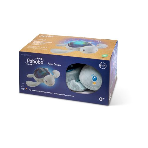 Veilleuse peluche bruits blancs Aqua dream tortue rechargeable PABOBO magasin de puériculture veilleuse et luminaires bébé enfants à st pierre 97410 livraison LA REUNION 974