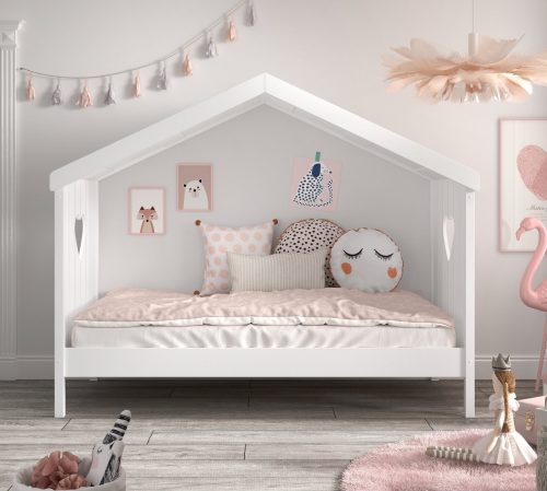 Lit Cabane ROMANCE 90x200 cm lit pour enfant original saint pierre ile de la reunion lit de princesse cabane pour fille 974