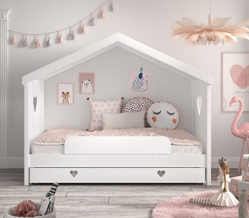 Lit Cabane ROMANCE 90x200 cm lit pour enfant original saint pierre ile de la reunion lit de princesse cabane pour fille 974