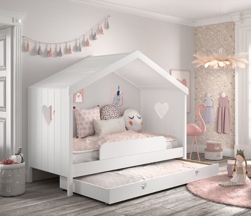 Lit Cabane ROMANCE 90x200 cm lit pour enfant original saint pierre ile de la reunion lit de princesse cabane pour fille 974