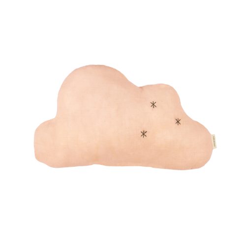 Coussin nuage en coton bio WABI SABI POWDER PINK marque nobodinoz boutique déco décoration pour bébé et enfant saint pierre de la Reunion 974