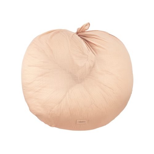 Coussin d'allaitement en coton bio WABI SABI POWDER PINK marque nobodinoz boutique puériculture pour bébé et enfant saint pierre de la Reunion 974