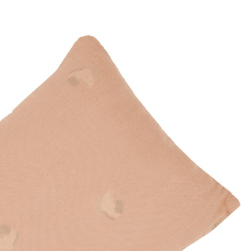 Coussin rectangle en coton bio WABI SABI POWDER PINK marque nobodinoz boutique déco décoration pour bébé et enfant saint pierre de la Reunion 974