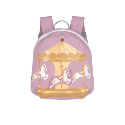 Sac à dos TINY CARROUSSEL LILAS sac maternelle et crèche rentrée des classes magasin pour enfant à st pierre 97410 livraison LA REUNION 974