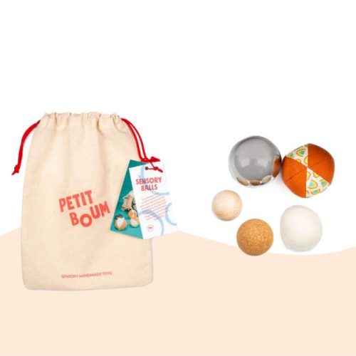 Pack de 5 balles sensorielles jeu montessori magasin jouet bébé enfant saint pierre réunion 974 livraison toute l'ile