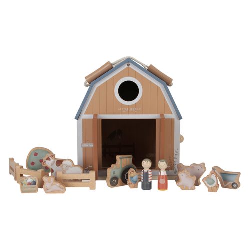 Maison de poupée LITTLE FARM Ferme transportable revendeur officiel LITTLE DUTCH magasin de jeux et jouets saint pierre 97410 livraison la reunion 974