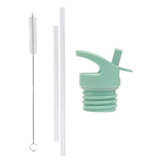 Set complet bouchon, paille et brosse goupillon pour gourde isotherme rentrée des classes magasin enfant st pierre 97410 livraison la Réunion 974