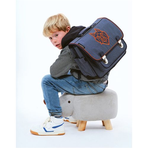 cartable 38cm LOUP BLEU Rentrée des classes primaire boutique pour enfant saint pierre 97410 ILE DE LA REUNION rentrée des classes écoles livraison 974 caramel et Cie