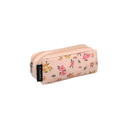 Trousse double LIBERTY ROSE Rentrée des classes Maternelle boutique pour enfant saint pierre ILE DE LA REUNION rentrée des classes écoles livraison 974 caramel et Cie