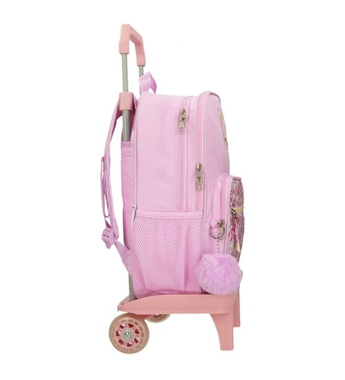 Sac à dos à roulettes pour école primaire cartable de qualité boutique pour enfant saint pierre ILE DE LA REUNION rentrée des classes écoles livraison 974 PEPE JEANS SANDRA FLOWER fille