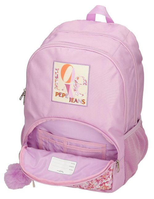 Sac à dos à roulettes pour école primaire cartable de qualité boutique pour enfant saint pierre ILE DE LA REUNION rentrée des classes écoles livraison 974 PEPE JEANS SANDRA FLOWER fille