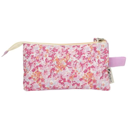 Trousse triple compartiment de qualité pour enfant boutique pour enfant saint pierre ILE DE LA REUNION rentrée des classes écoles livraison 974 fille PEPE JEANS SANDRA FLOWER