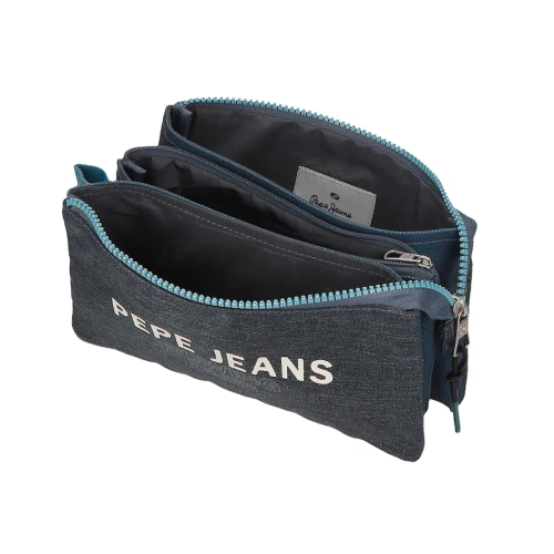 Trousse triple compartiment de qualité pour enfant boutique pour enfant saint pierre ILE DE LA REUNION rentrée des classes écoles livraison 974 garçon PEPE JEANS