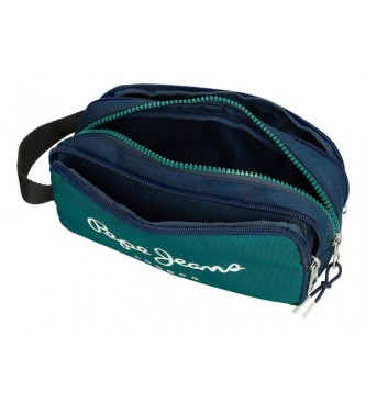 Trousse triple compartiment de qualité pour enfant boutique pour enfant saint pierre ILE DE LA REUNION rentrée des classes écoles livraison 974 PEPE JEANS garçon vert