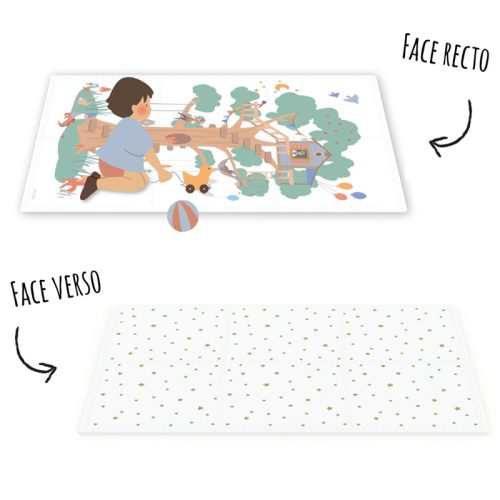 Tapis puzzle cabane tapis dalle enfant magasin jouets à st pierre 97410 livraison LA REUNION 974