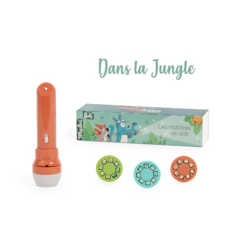 Lampe à histoires revendeur moulin roty ile de la reunion 974 boutique jouets bébé enfant 974 DANS LA JUNGLE