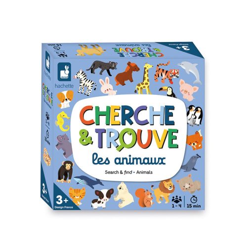 Mon premier cherche et trouve animaux revendeur officiel JANOD magasin de jouets en bois à st pierre 97410 livraison la réunion 974