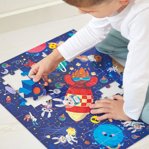 Puzzle 54 pièces FUSÉE marque JANOD jeu éducatif magasin de jouets à st pierre 97410 livraison la réunion 974