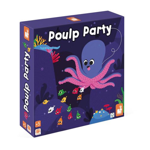 Poulpe party marque JANOD jeu de société jeu de rapidité et de stratégie magasin de jeu de société original à st pierre 97410 livraison LA REUNION 974