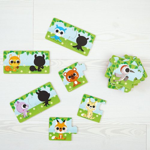 Puzzles les Animaux et Leur Ombre puzzle éducatif petit marque JANOD magasin de jouet éducatif montessori à st pierre 97410 livraison LA REUNION 974