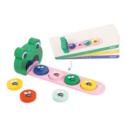 Jeu éducatif Algorithme LA GRENOUILLE Marque JANOD jeu d'apprentissage des algorithmes jeu éducatif magasin de jouets en bois à st pierre 97410 Livraison LA REUNION 974