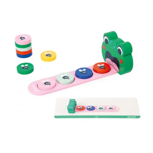 Jeu éducatif Algorithme LA GRENOUILLE Marque JANOD jeu d'apprentissage des algorithmes jeu éducatif magasin de jouets en bois à st pierre 97410 Livraison LA REUNION 974