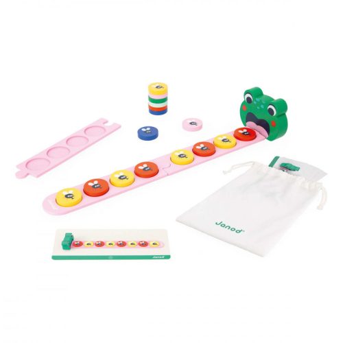 Jeu éducatif Algorithme LA GRENOUILLE Marque JANOD jeu d'apprentissage des algorithmes jeu éducatif magasin de jouets en bois à st pierre 97410 Livraison LA REUNION 974