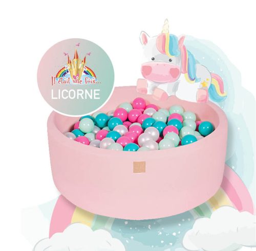 Piscine à balles ronde COTON 90x30 cm avec 250 balles jeu de motrcité pour enfant boutique de jouets bébé et enfant saint pierre reunion 974