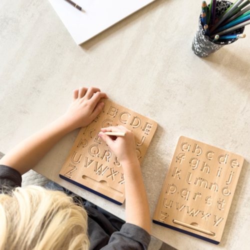 Kit Apprentissage des lettres et des chiffres tablettes en bois jeu éducatif montessori magasin de jouets en bois à st pierre 97410 Livraison LA REUNION 974