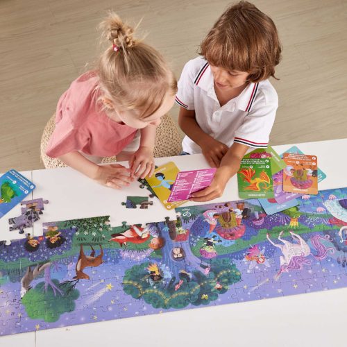 Puzzle XXL créatures magiques puzzle géant phosphorescent magasin de jouets en bois à st pierre 97410 livraison la réunion 974