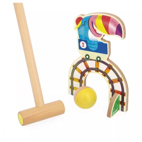 Croquet GRAND HUIT APPLEPOP activité extérieur enfant marque JANOD magasin de jouets en bois à st pierre 97410 livraison LA REUNION 974